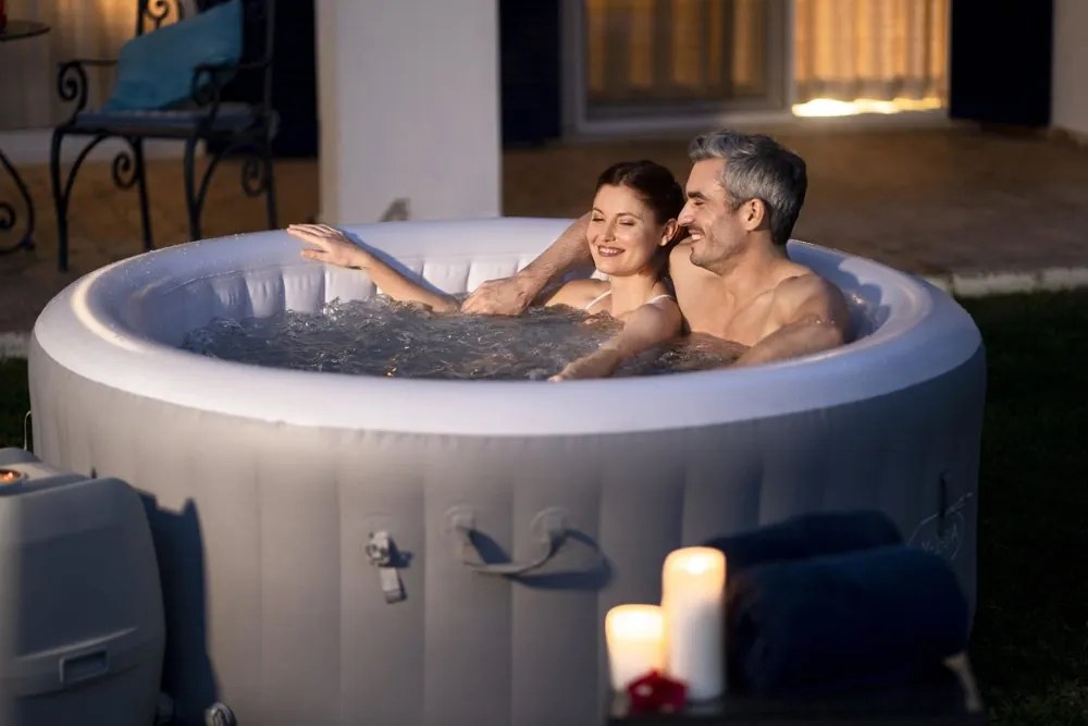 Bestway  Jacuzzi Lay-Z-Spa St.Lucia 170 x 66 cm 3 osoby 60037 sivá