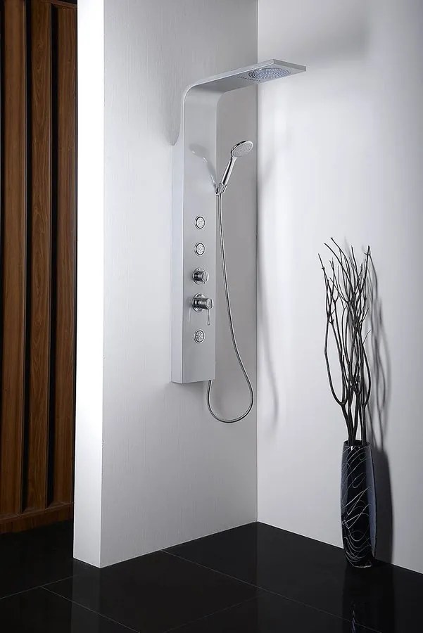Aqualine Aqualine, TUSA sprchový panel s batériou, 1400 mm, hliník, SL680