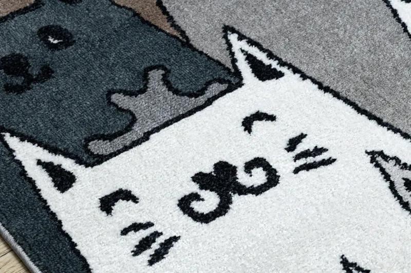 Dywany Łuszczów Detský kusový koberec Fun Gatti Cats multi - 180x270 cm