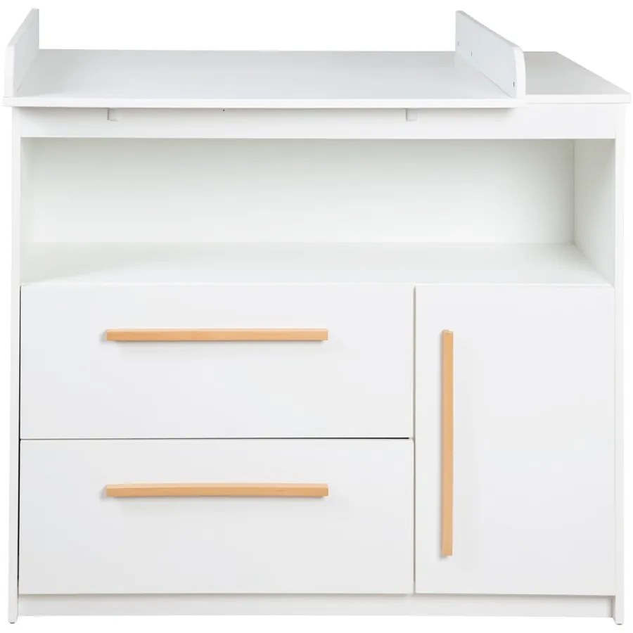 Biela nízka detská komoda 107x98 cm Lilo – Roba