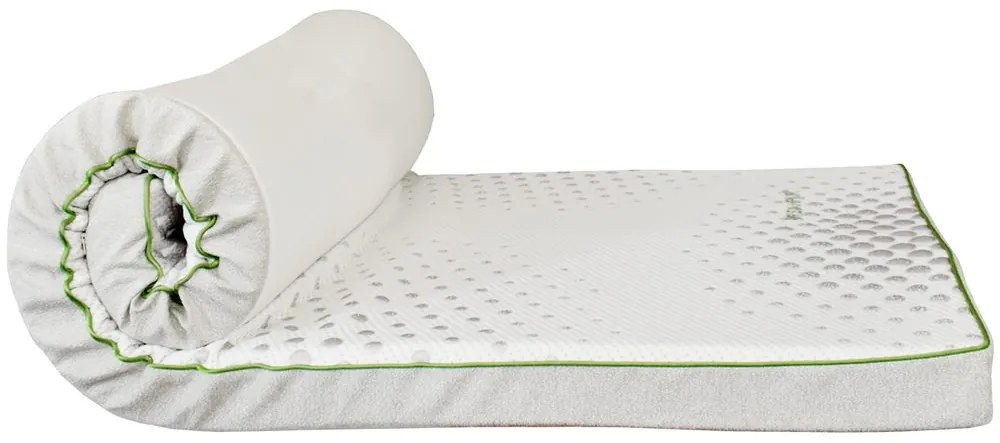 DREAMPUR Vrchný matrac z latexovej peny DREAMPUR® grey dots 8,5 cm - 200x200 cm