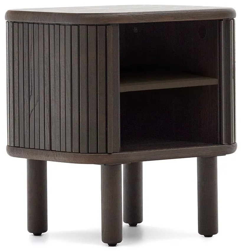 Tmavohnedý nočný stolík Mailen – Kave Home