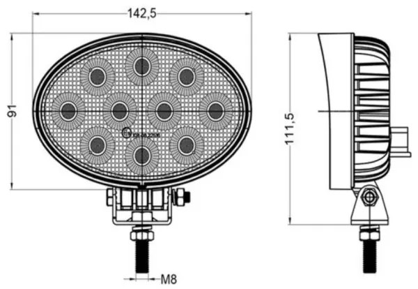 LED Bodové svietidlo pre automobil OSRAM LED/40W/10-30V IP68 5700K