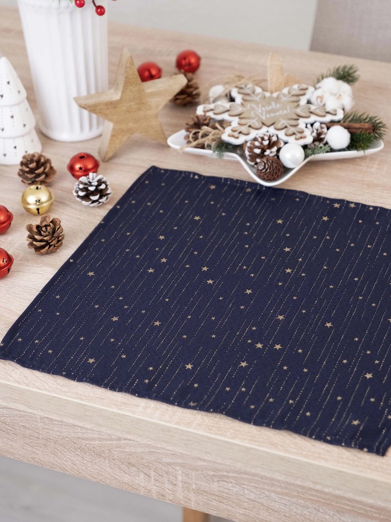 Lurexová Vianočná servítka Trblietavá elegancia - 40 × 40 cm