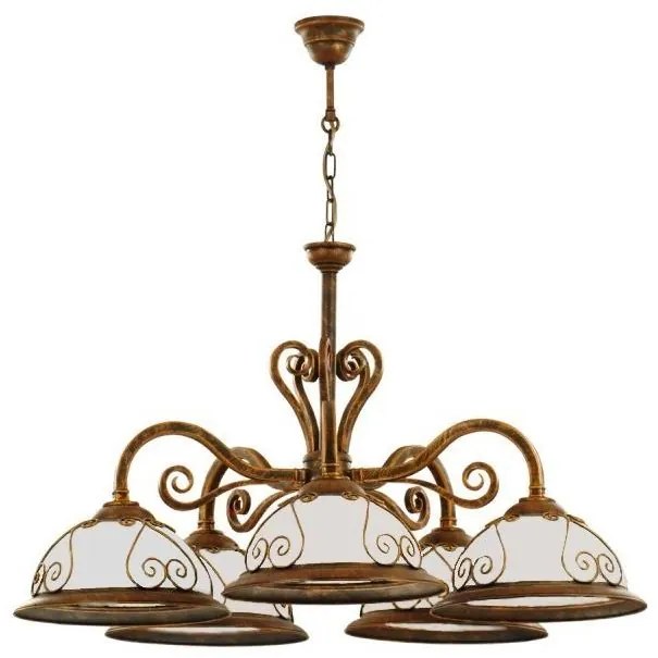 KEMAR Kemar VE/5 - Luster VERDA 5xE27/60W bronz PD248