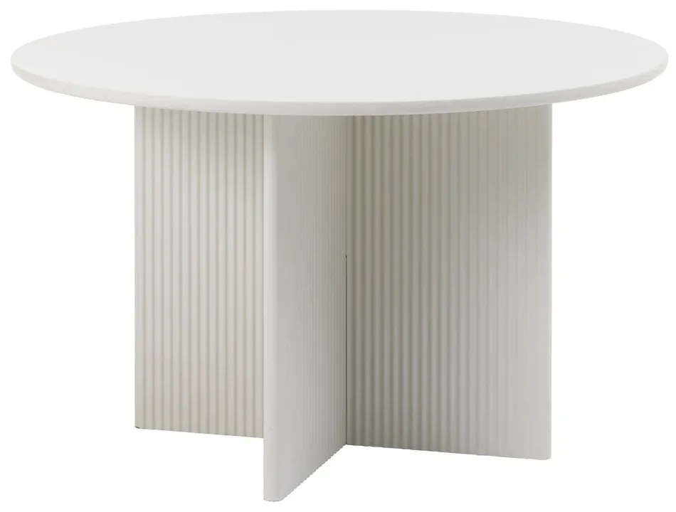 Svetlosivý okrúhly jedálenský stôl ø 110 cm Palma – Unique Furniture