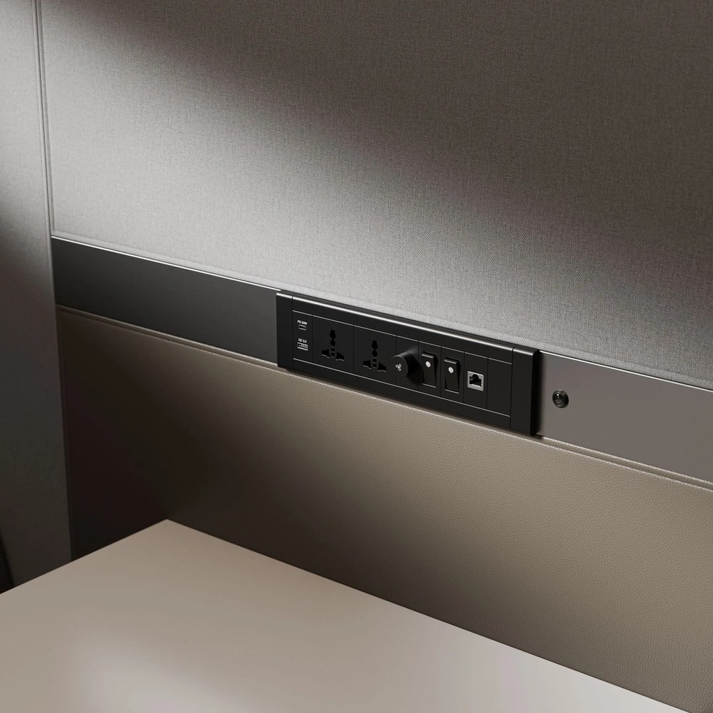 Akustická kancelárska kabína INBOX pre 4 osoby 2200 × 2200 × 1220 mm