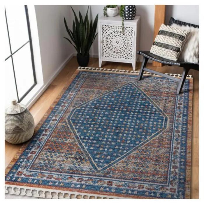 Kusový koberec Belle modrý 200x290cm