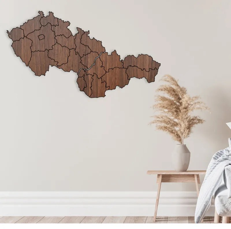 Puzzle mapa Českej a Slovenskej republiky, Československo | SENTOP HDF-M011