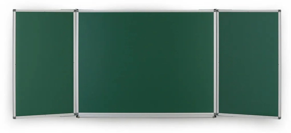 Roztváracia zelená keramická tabuľa pre popis kriedou, magnetická, 3000 x 1000 mm