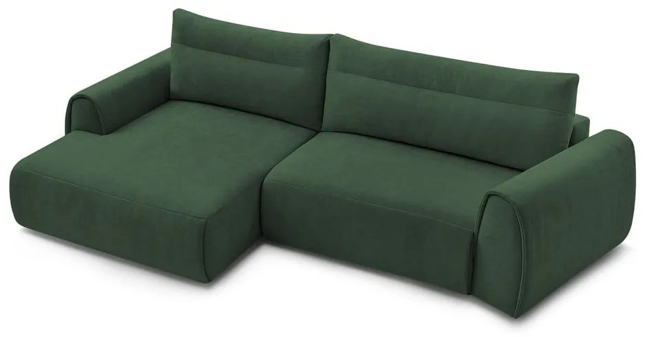 Tmavozelená rohová pohovka Aden – Bobochic Paris