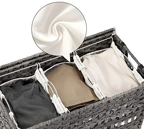 Ručne tkaný kôš na bielizeň SONGMICS LCB083G02