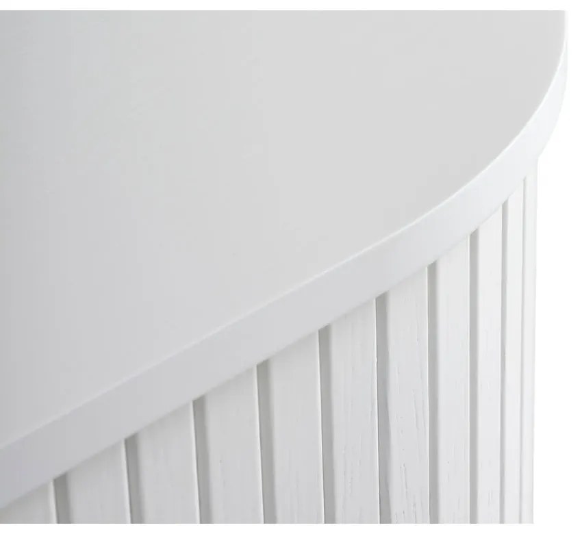 Biela komoda s posuvnými dverami 180x76x45 cm Nola – Unique Furniture