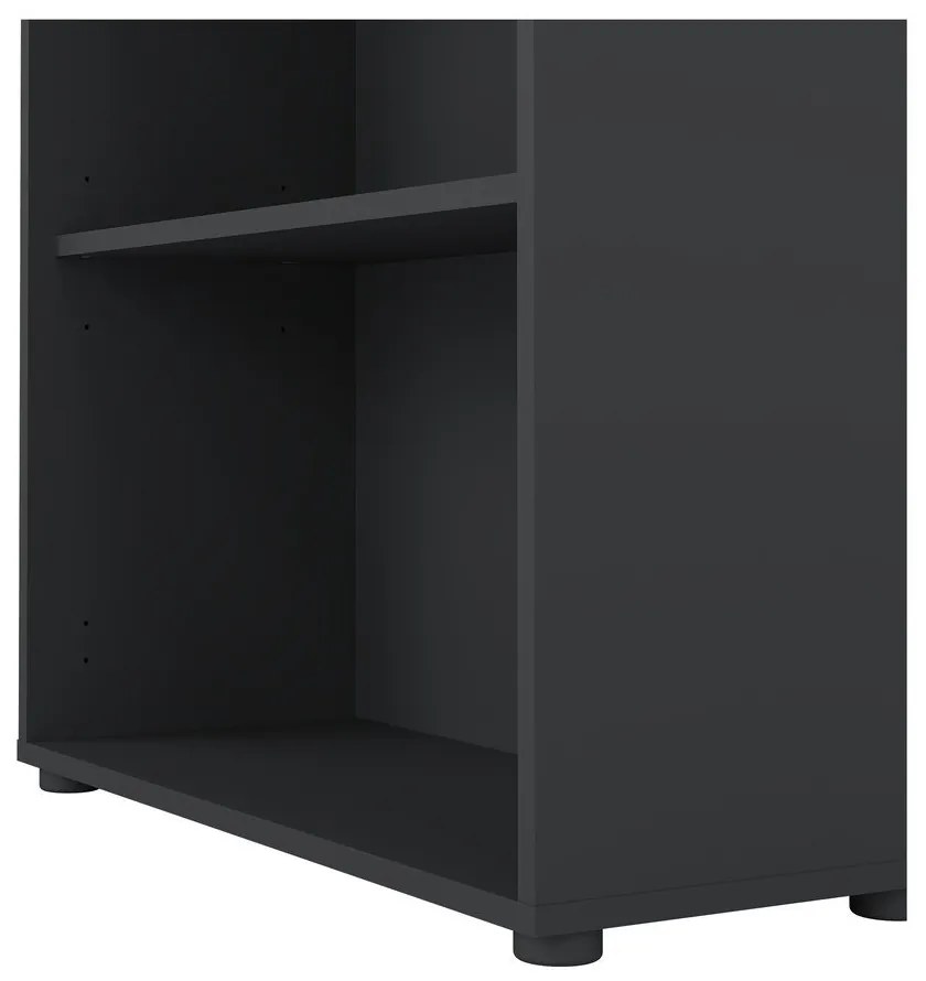 Antracitová knižnica 80x205 cm Sign – Tvilum