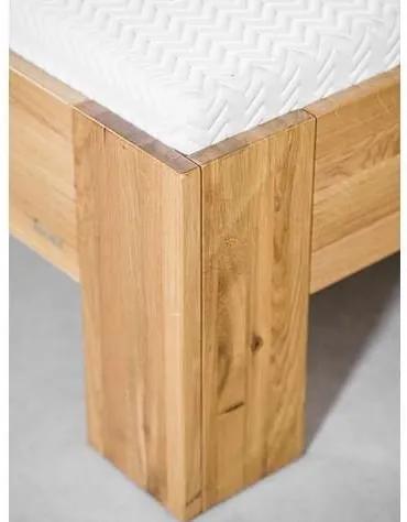 Ahorn GRADO MAX - masívna buková posteľ so zvýšeným čelom 120 x 200 cm, buk masív