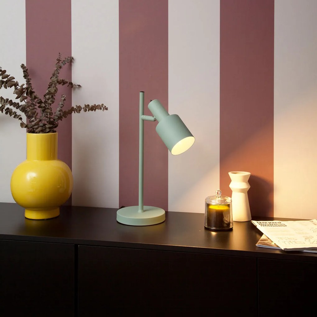 Moderná stolná lampa zelená - Stijn