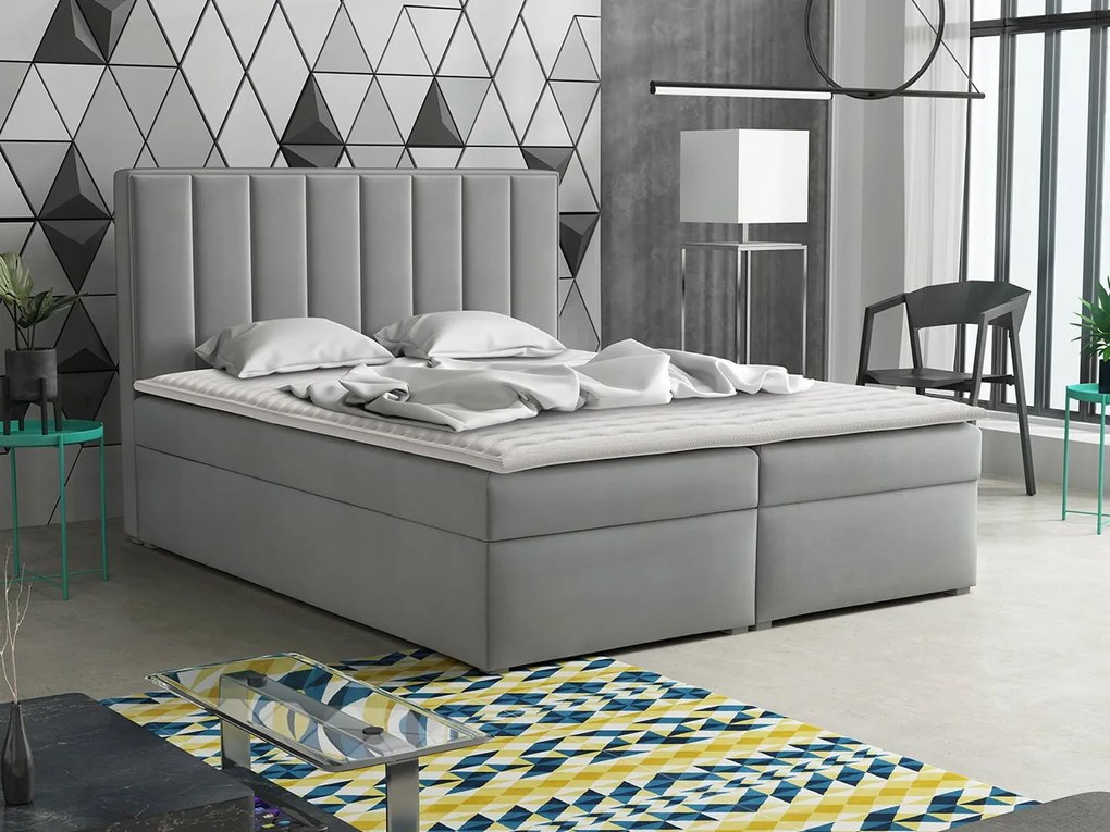Kontinentálna posteľ Sonden Box, Rozmer postele: 180x200, Dostupné poťahy: Magic Velvet 2216
