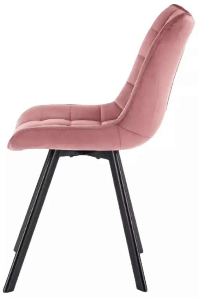 LuxuryForm DESIGN Stolička ORLEN VELUR - ružová