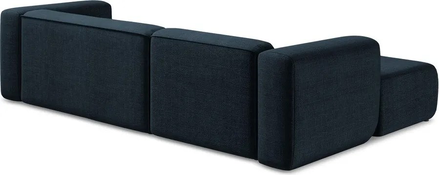 Modrá rohová pohovka (ľavý roh/s leňoškou) Ekahi – Makamii