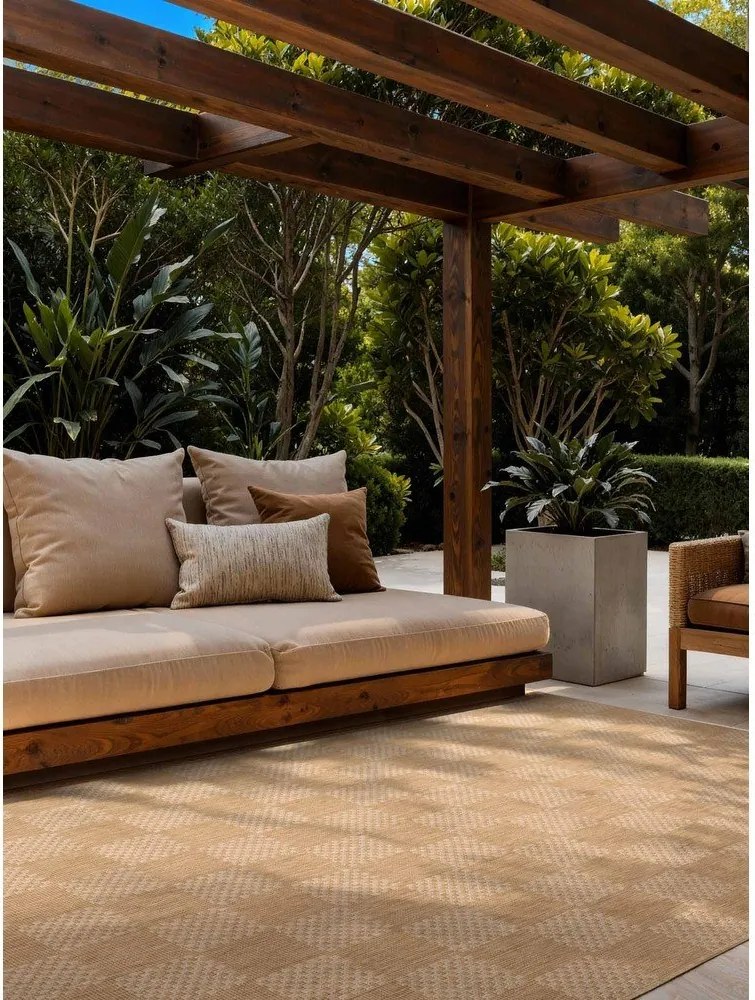 Krémovobiely/v prírodnej farbe vnútorný a vonkajší koberec 120x170 cm Haringey Dorothy – Ted Baker