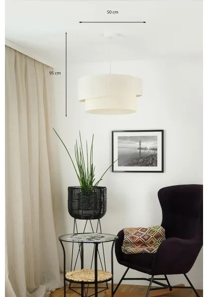 Brilagi - Luster na lanku SHINE 1xE27/15W/230V pr. 50 cm krémová