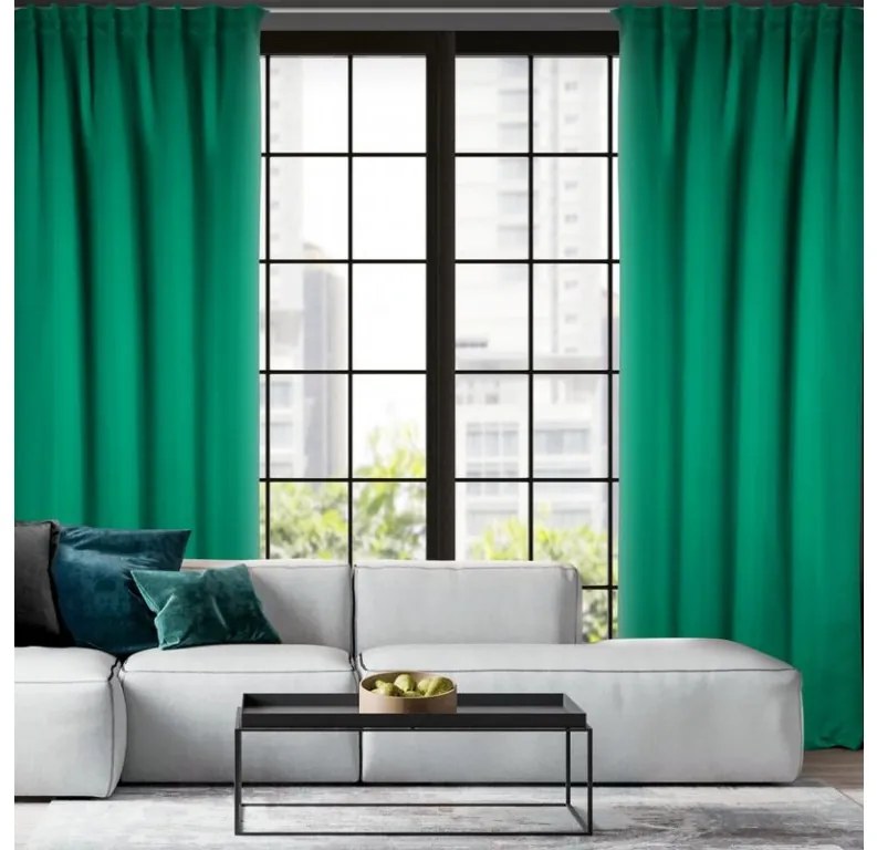 DECOREUM Jednofarebný zatemňovací záves s páskou na stropné koľajnice 140 cm x 300 cm grafitová 100 % polyester Rozmer varianty: 140 cm x 300 cm, Farba varianty: Biela 104836