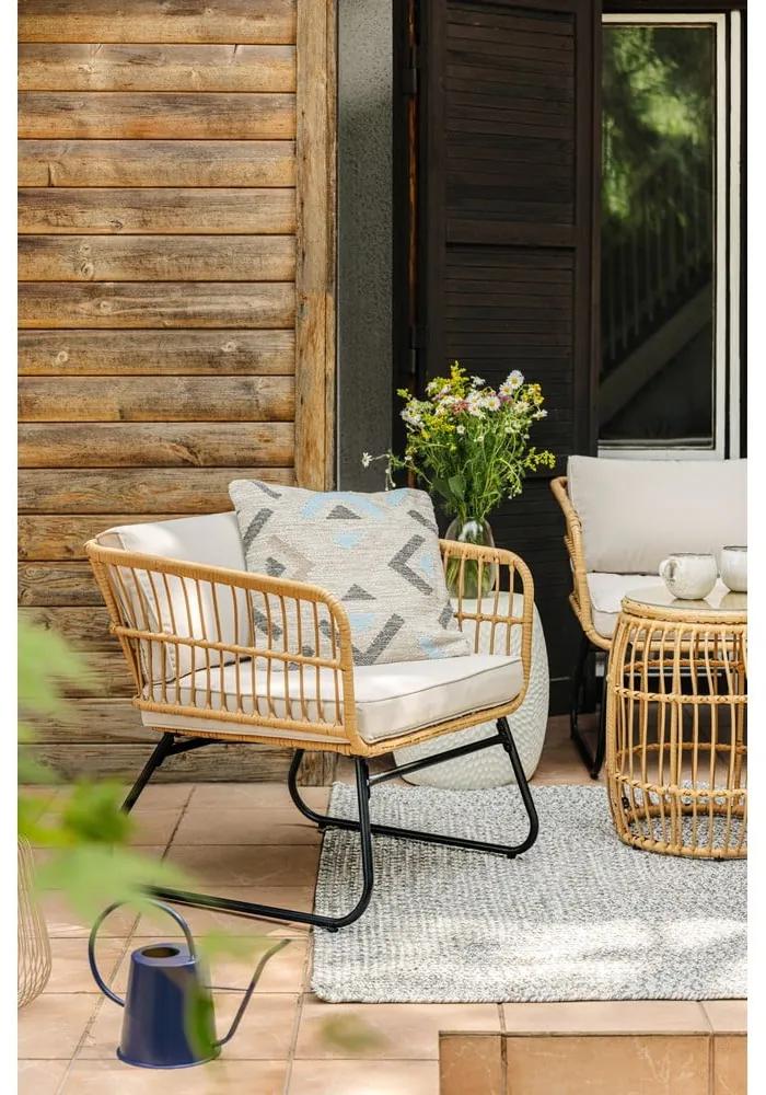 Okrúhly záhradný odkladací stolík z umelého ratanu ø 47 cm Vistdal - Bonami Essentials