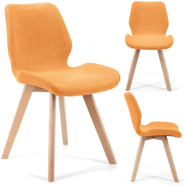 Set štyroch jedálenských stoličiek SJ.0159 oranžové