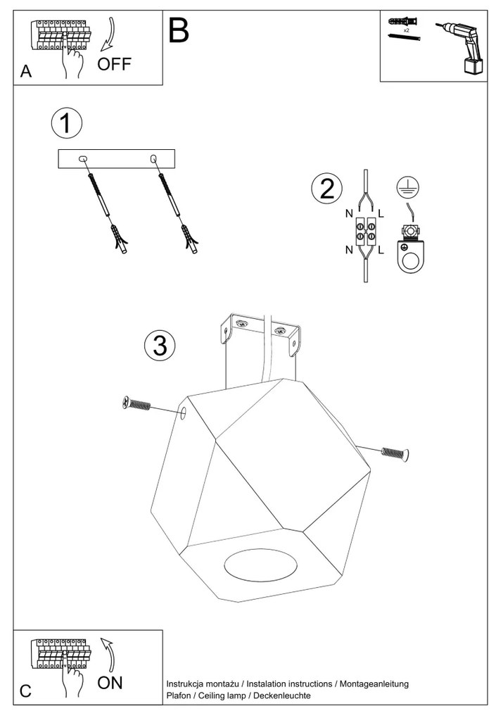 Stropné svietidlo Woody, 1x drevené tienidlo
