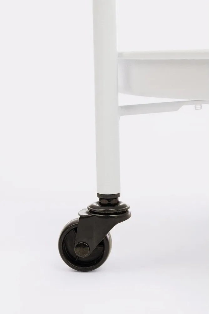 Oceľový servírovací stolík na kolieskach ø 44,5 cm Austin – Yes Everyday