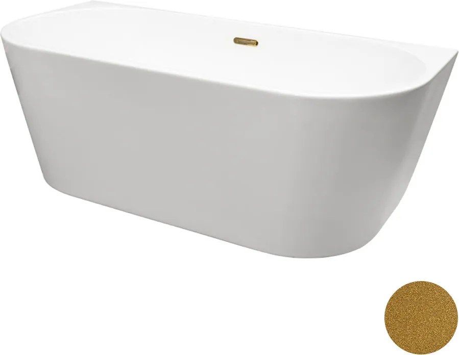 Besco Akrylátová voľne stojaca vaňa Vica NEW Glam Z CC/SP 150x80 (160x80, 170x80), s prepadom BESCO-Typ výpuste: Alcaplast Click-Clack so štrbinovým …