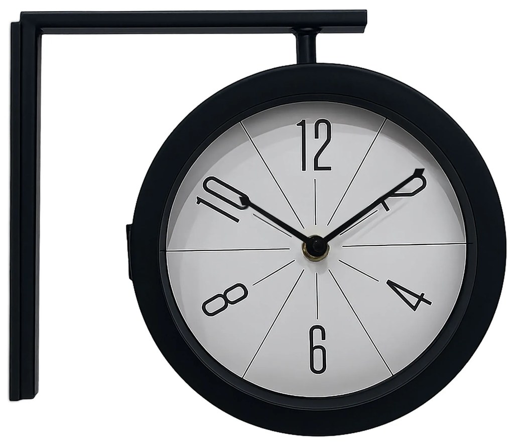 Moderné obojstranné staničné hodiny RD51263, 28cm