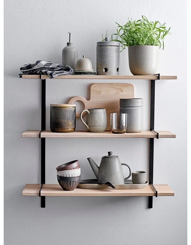 Sivý kameninový hrnček Bloomingville Kendra, 500 ml