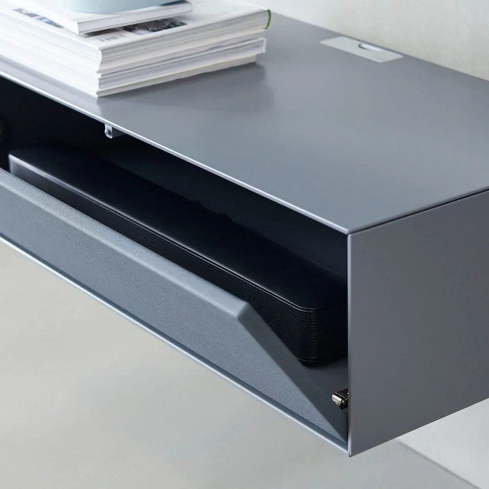 Sivý TV stolík 91x24 cm Edge by Hammel - Hammel Furniture