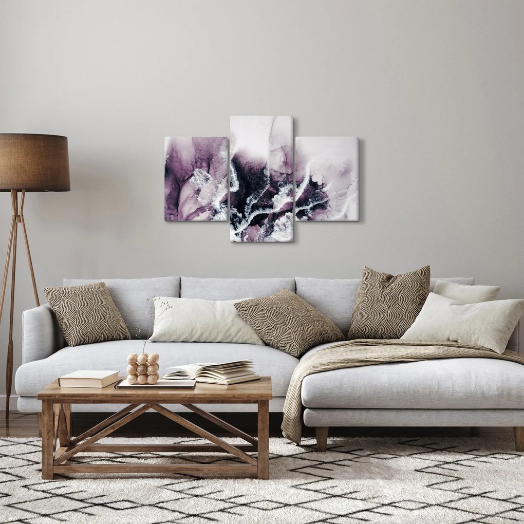 Obraz - Fialový mramor N⁰2 (90x60 cm)