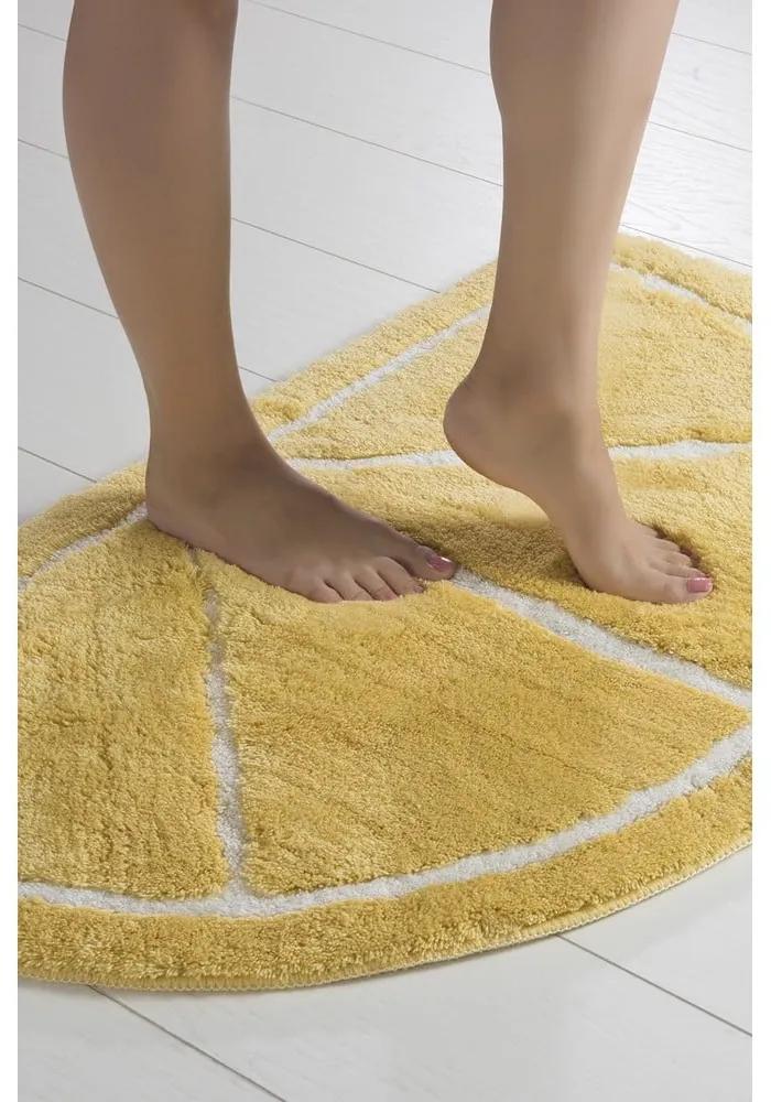 Žltá kúpeľňová predložka 100x60 cm Limon – Foutastic