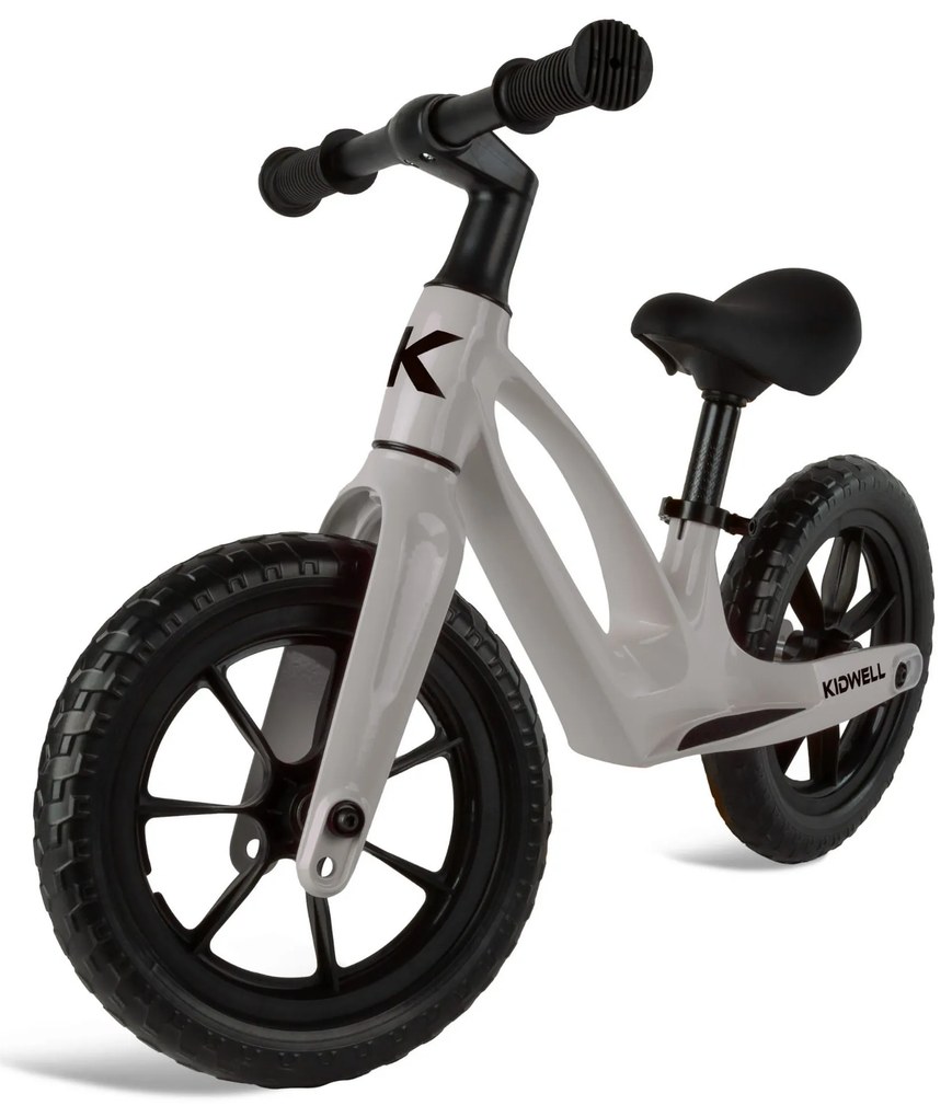 Balančný bicykel Kidwell Vito Balance, detské odrážadlo, sivý, horčíkový rám