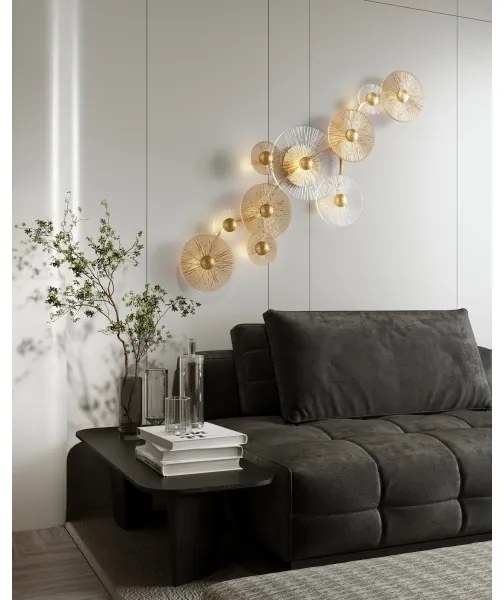 MAXLIGHT W0354 - LED Nástenné svietidlo ALLURE 10xLED/4,3W/230V zlatá