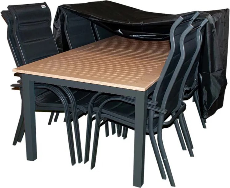 Doppler Ochranný obal na stôl 220x100 cm + 6 kresiel Miami