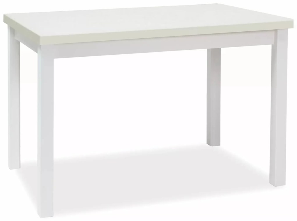 Jedálenský stôl Adam 120 cm biely