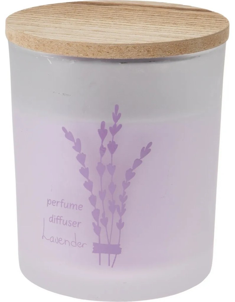 Sviečka v skle Flora home Lavender, 8,8 x 10 cm