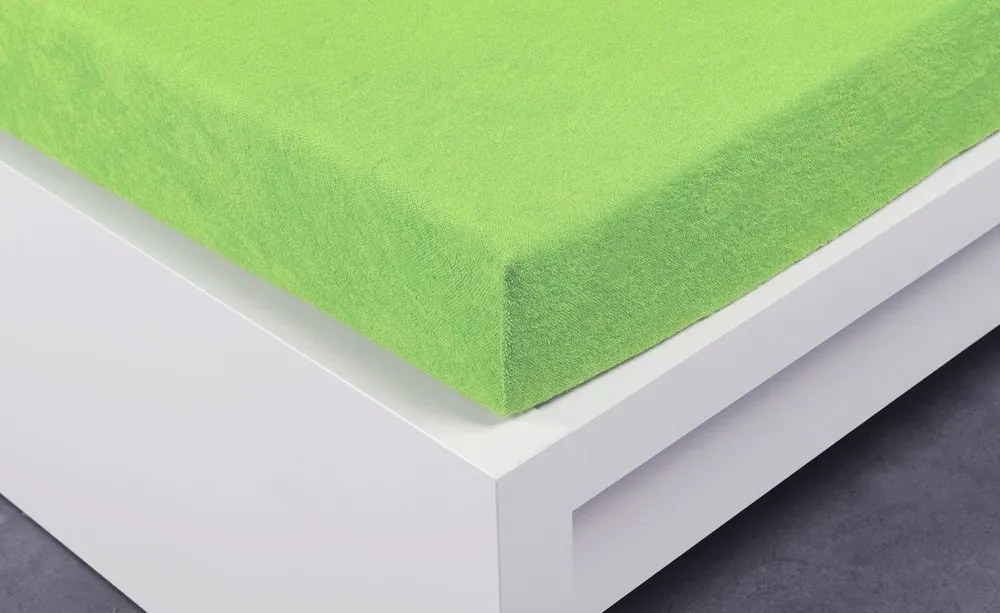 Froté plachta 90 × 200 cm Exclusive – letná zelená