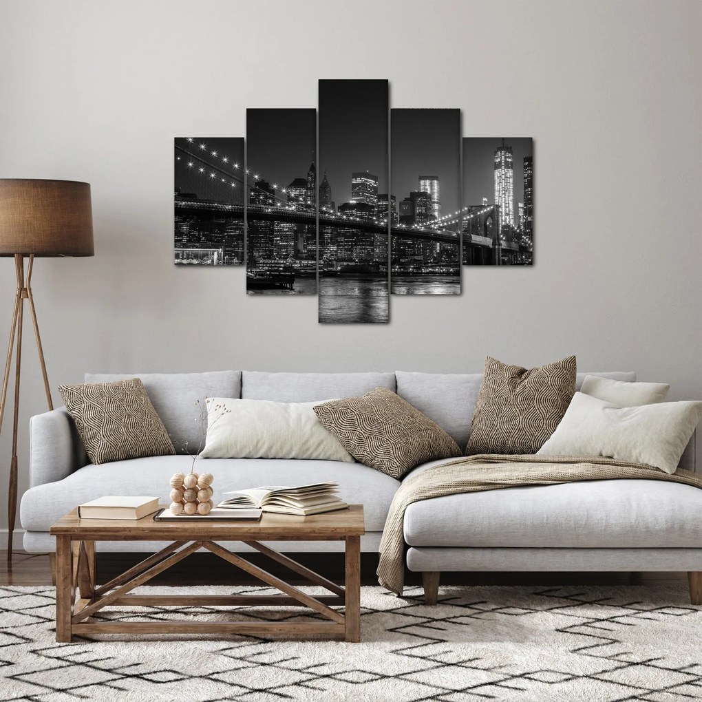 Obraz Brooklyn mosta v New Yorku (150x105 cm)