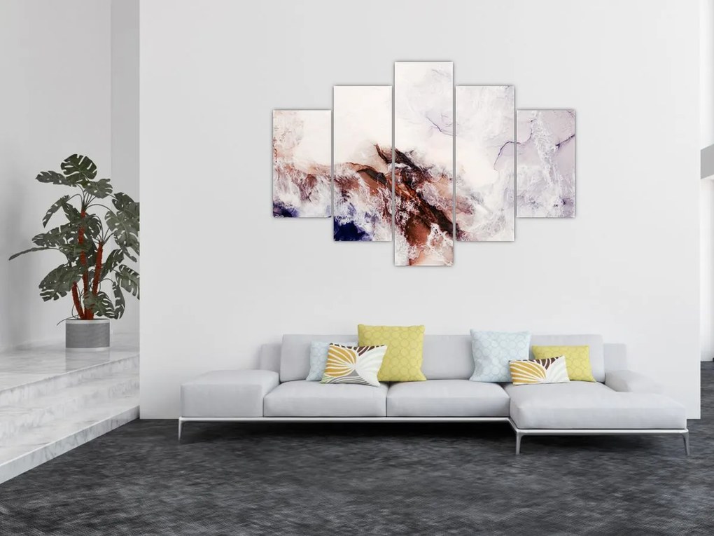 Obraz - Fialový mramor N⁰1 (150x105 cm)