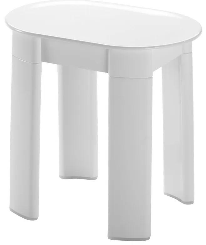 Aqualine, TETRA Kúpeľňová stolička 42x41x27 cm, biely, 2872
