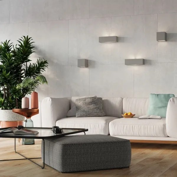 Sollux SL.0871 - Nástenné svietidlo LEO 1xE27/60W/230V šedá