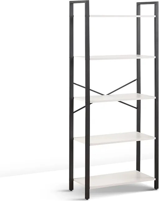 Regál Houseland Evy čierny/biely