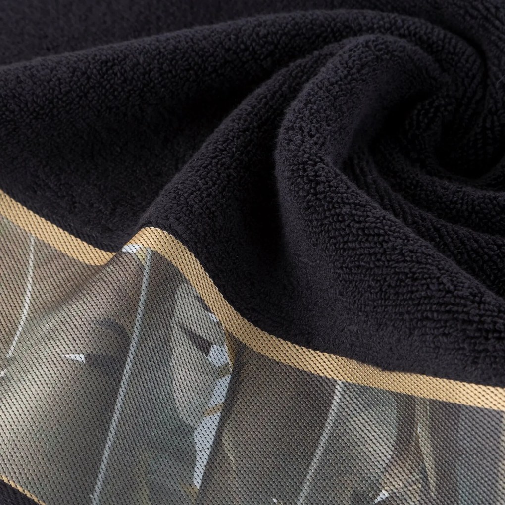 FROTÉ UTERÁK EVA MINGE17 70X140 CM ČIERNA