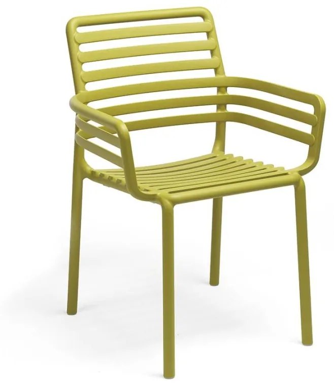DOGA ARMCHAIR záhradná stolička s podrúčkami pera