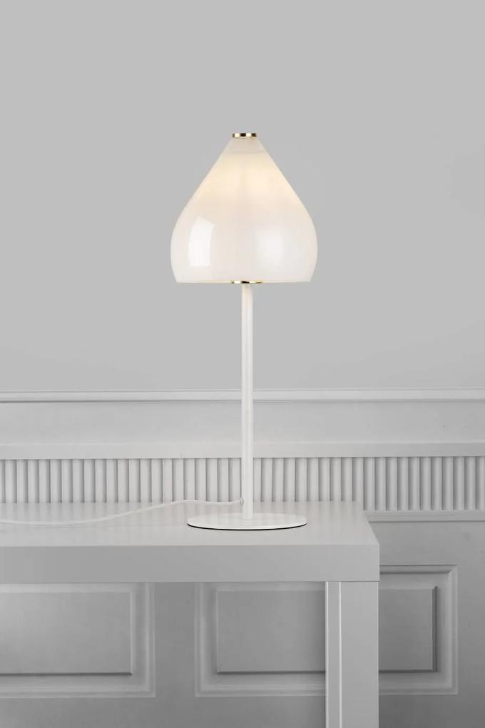 SENCE  | stolové svietidlo so sklenenným tienidlom Farba: Biela